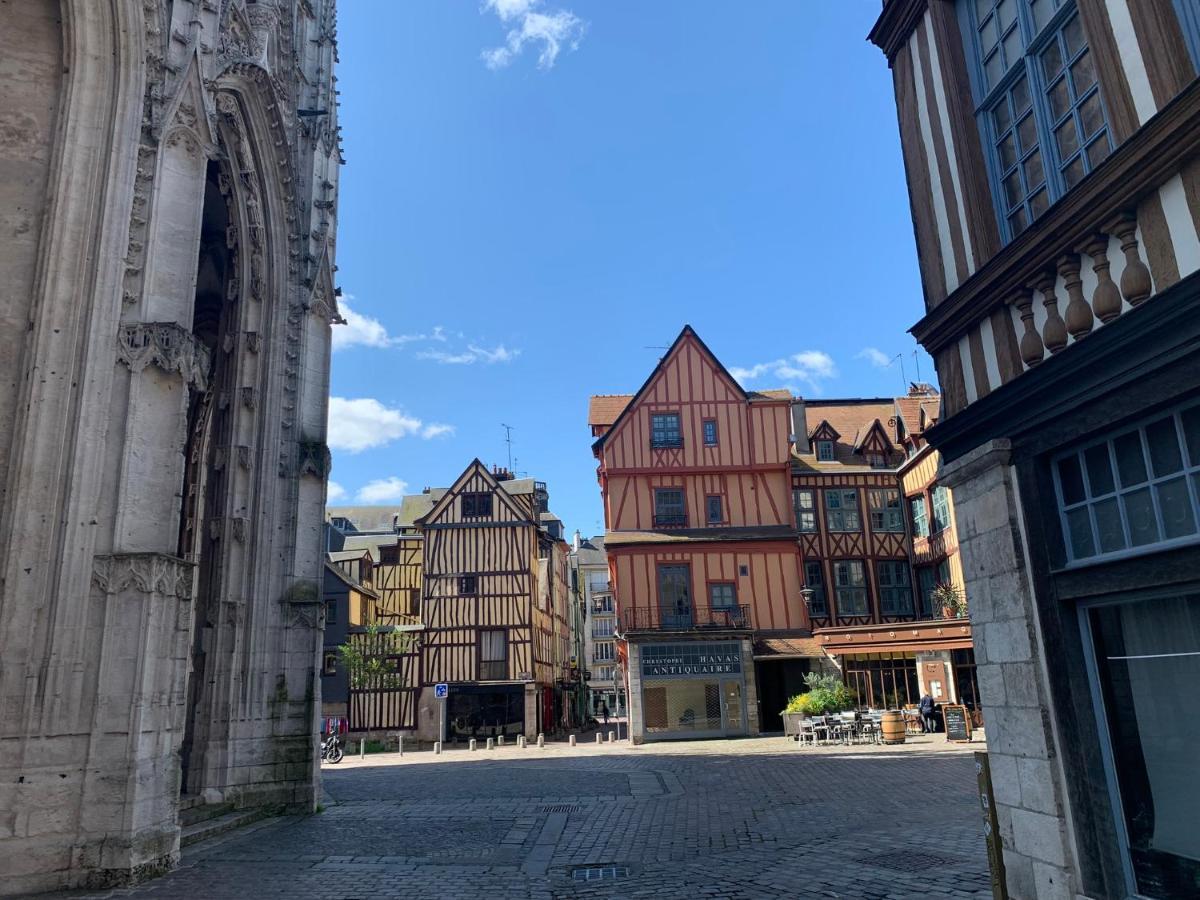 Le Graveur Saint Maclou, Hyper Centre, Typique Rouennais Appartement Buitenkant foto